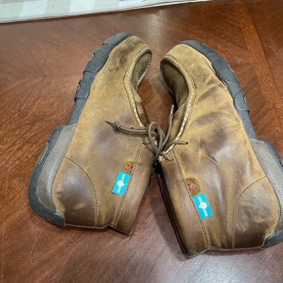 Twisted X Boots Waterproof Leather Western Driving Mocs chukka - Picture 7 of 9